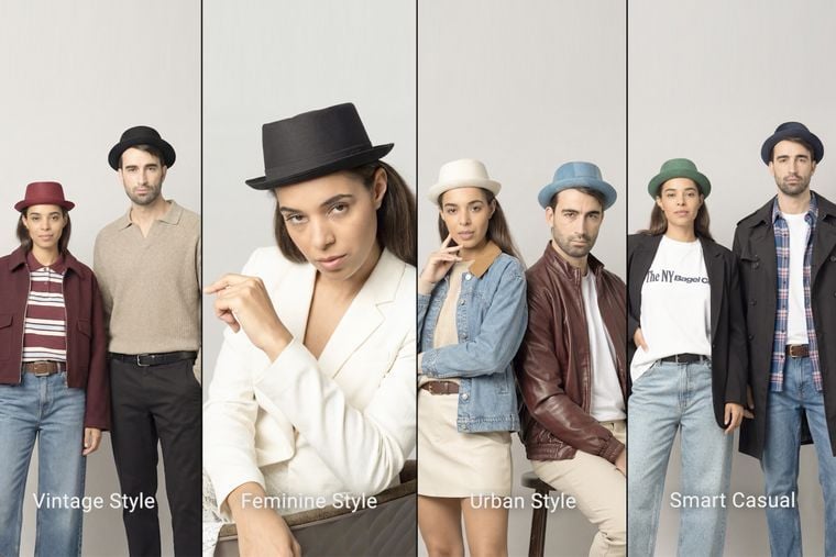 Verschiedene Looks mit Pork Pie Hut Verschiedene Looks mit Pork Pie Hut