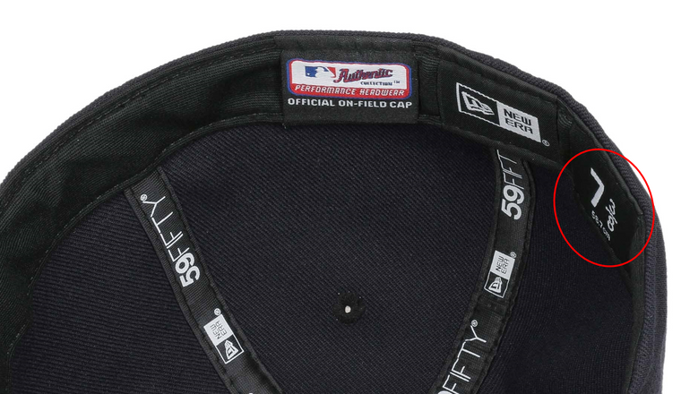 Size Tag New Era Cap Size Tag New Era Cap