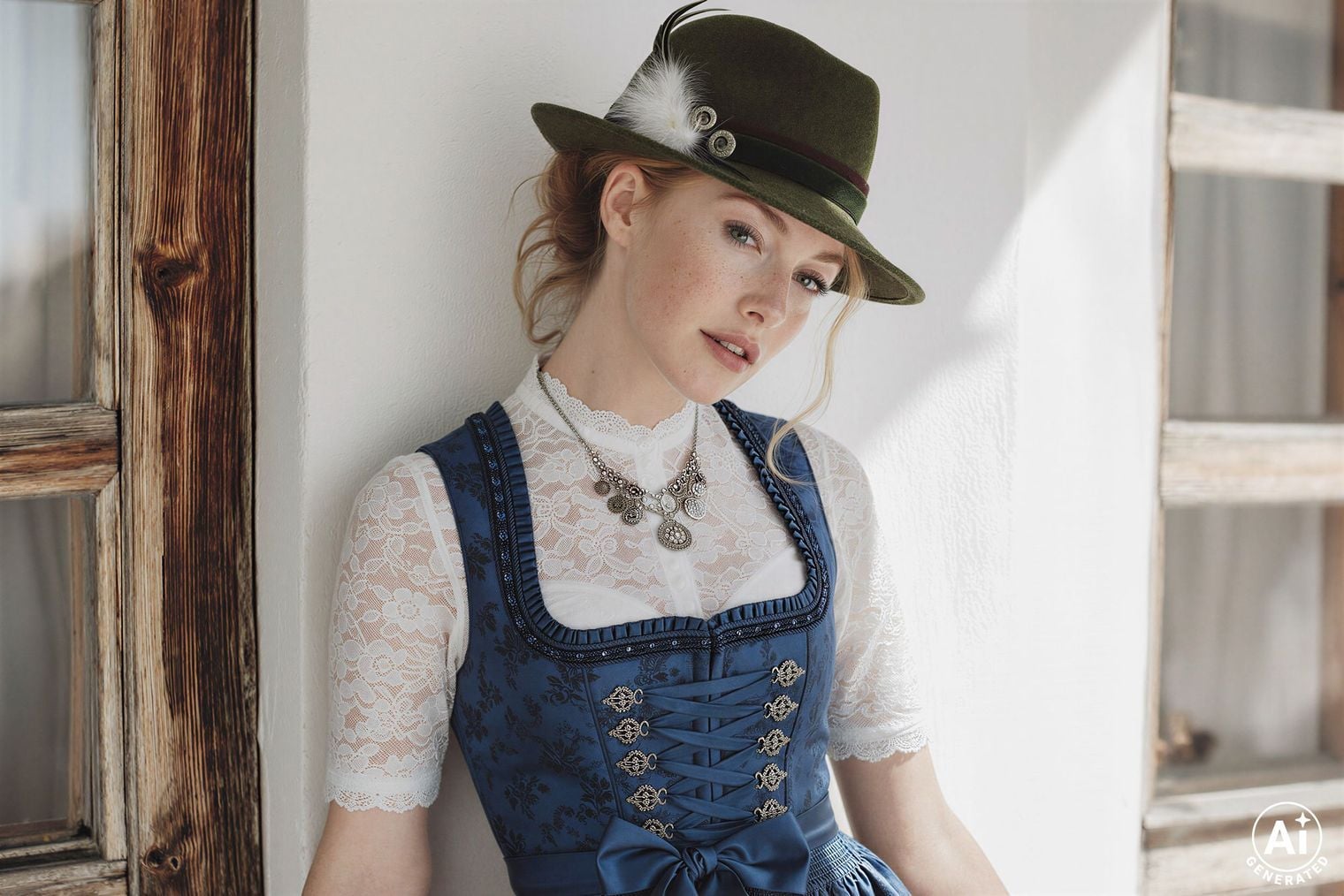Hut mit Feder zum Dirndl Hut mit Feder zum Dirndl