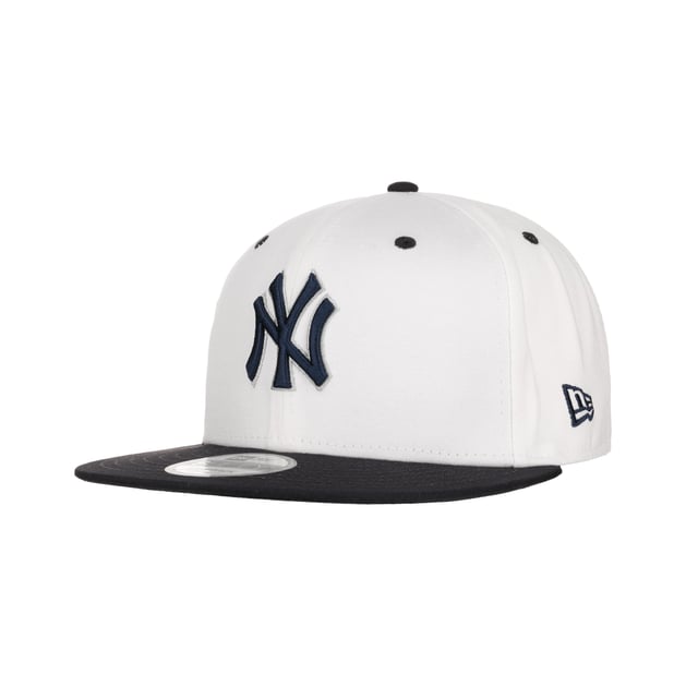 Casquette NY New York Yankees Homme Blanche Et Noire New Era 59Fifty Fitted Championship