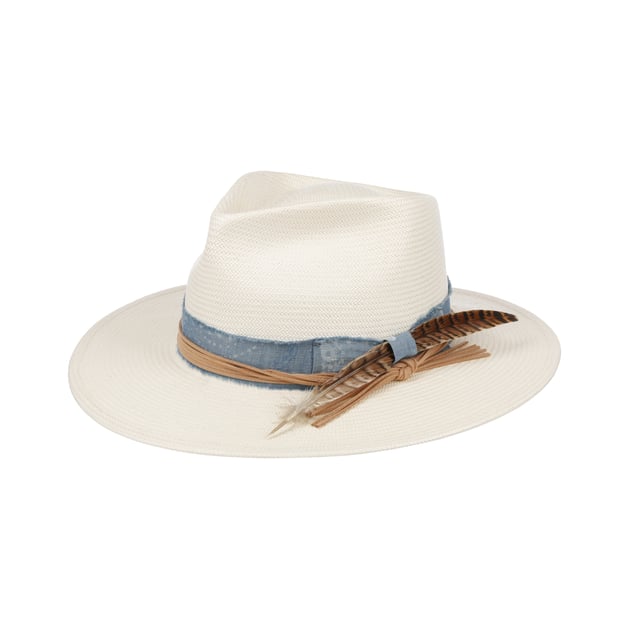 Feather Trim Toyo Western Strohhut by Stetson