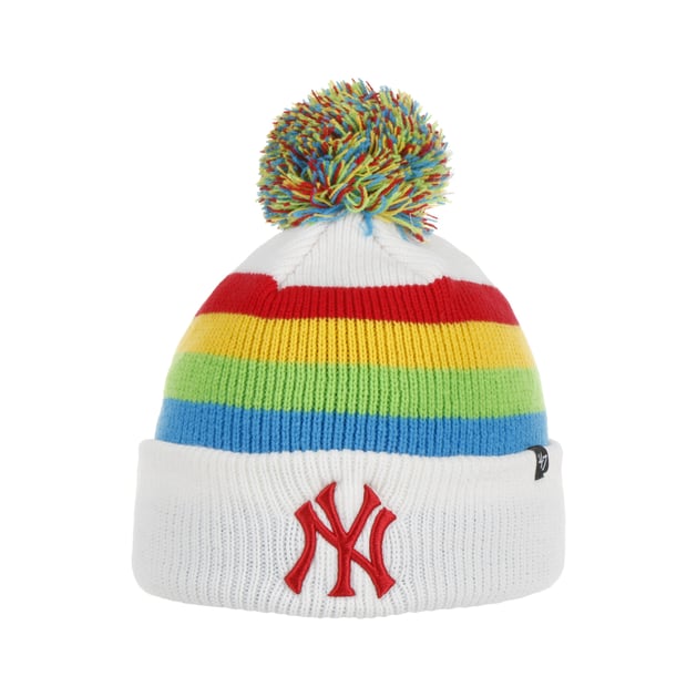 Highlighter Pom Yankees Beanie by 47 Brand